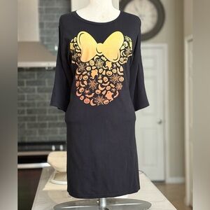 Disney Black Minnie Halloween Short Sleeve T-Shirt Size 6X Same Day Shipping
